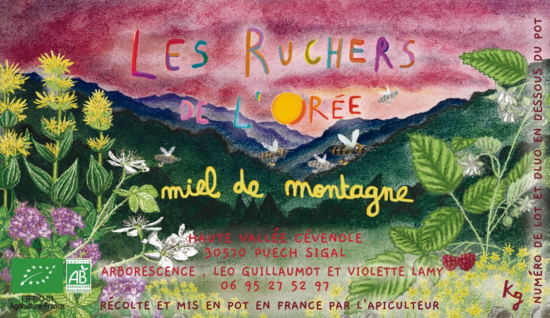 Pot de miel de montagne